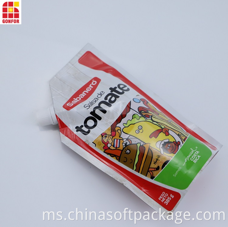 Custom Printed Tomato Spout Pouch 003